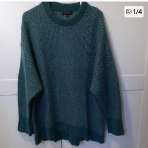 Banana Republic XL Men’s Teal Green Crewneck Sweater 50% Nylon And 50% Alpaca